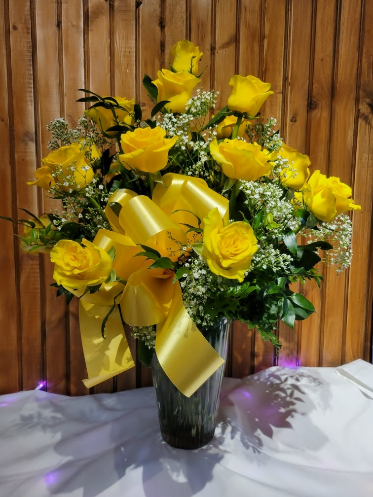 2 Dozen Roses Arranged – Jen-mor Florist Inc, Dover DE