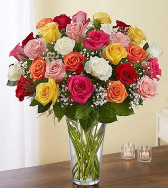 3 Dozen Roses Arranged – Jen-mor Florist Inc, Dover DE