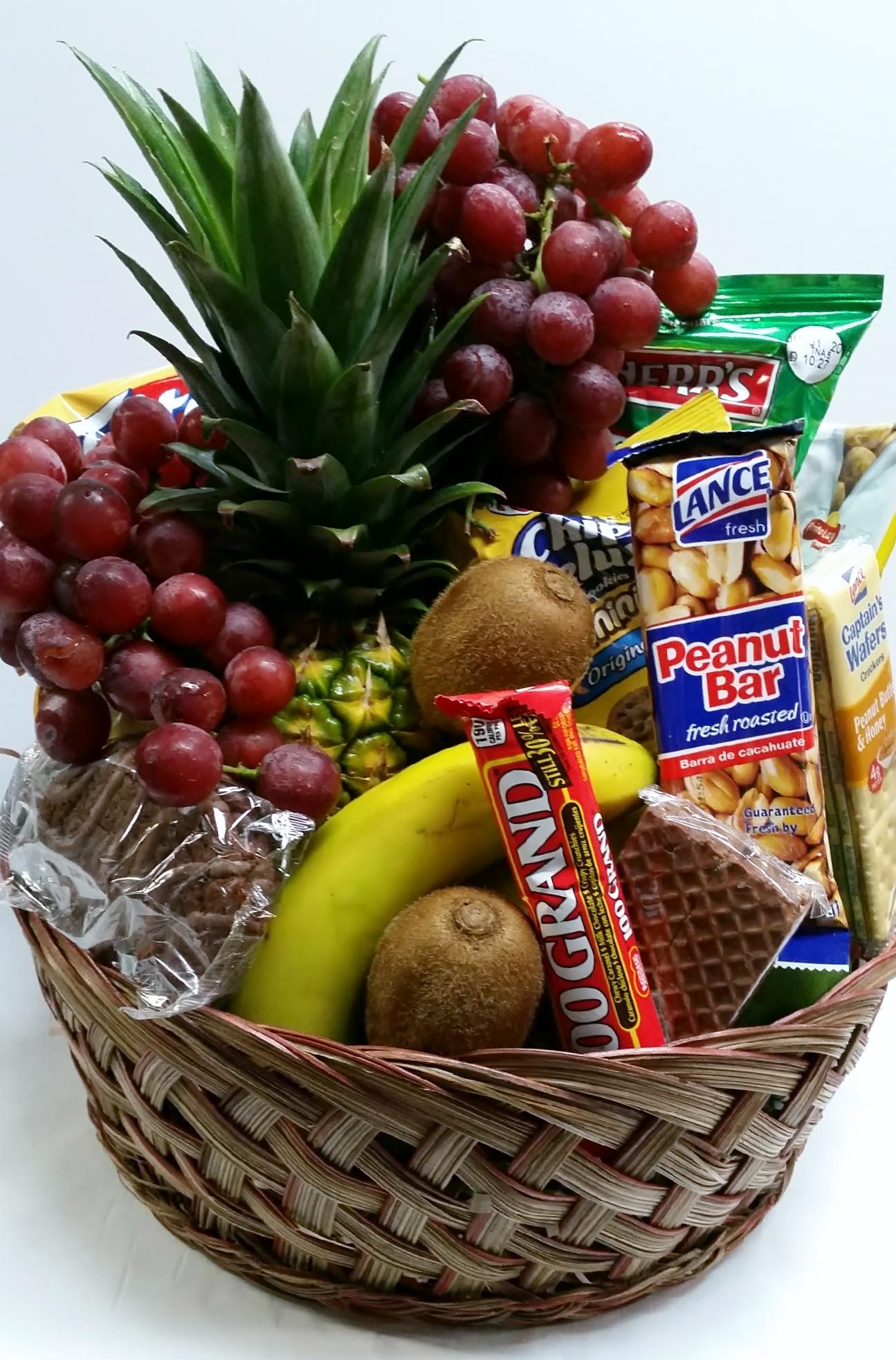 FRUIT AND SNACK BSKT – Jen-mor Florist Inc, Dover DE