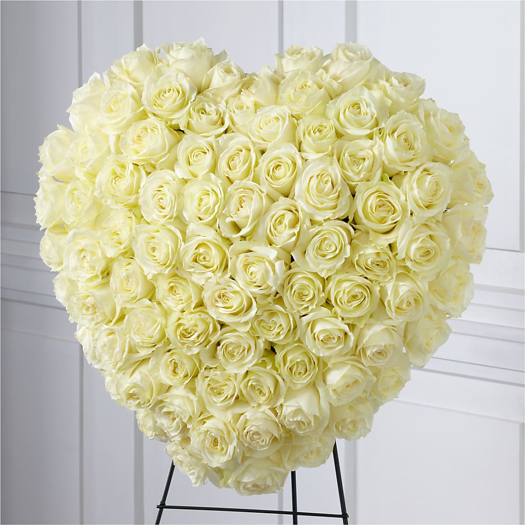 Elegant Remembrance Standing Heart – Jen-mor Florist Inc, Dover DE