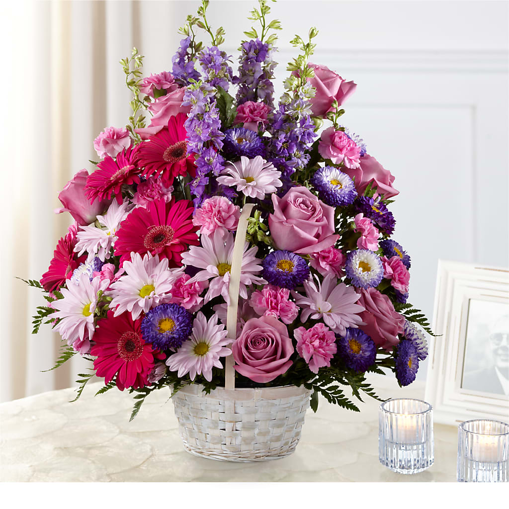Pastel Peace Basket – Jen-mor Florist Inc, Dover DE