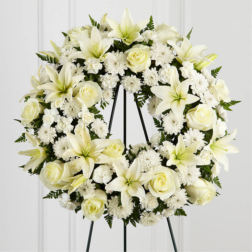 Treasured Tribute Wreath – Jen-mor Florist Inc, Dover DE