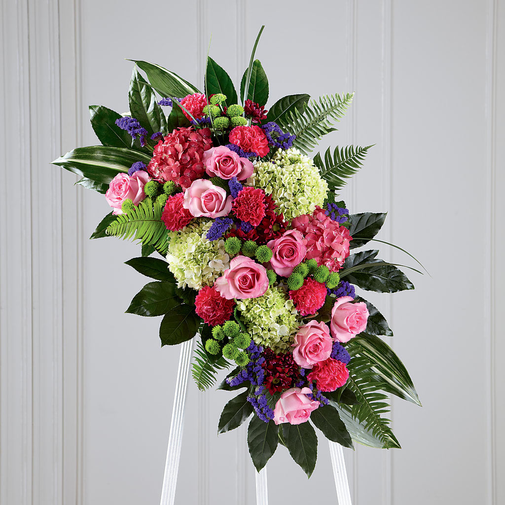 Refreshing Mix Standing Spray – Jen-mor Florist Inc, Dover DE