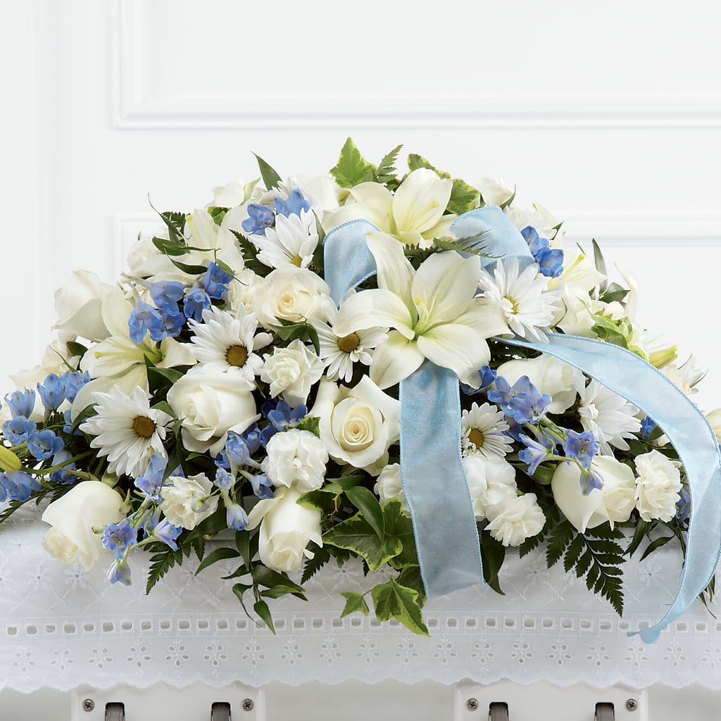 Tender Treasure Casket Spray – Jen-mor Florist Inc, Dover DE
