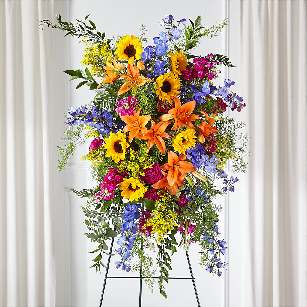 Sunlit Memories Standing Spray (Standard) – Jen-mor Florist Inc, Dover DE