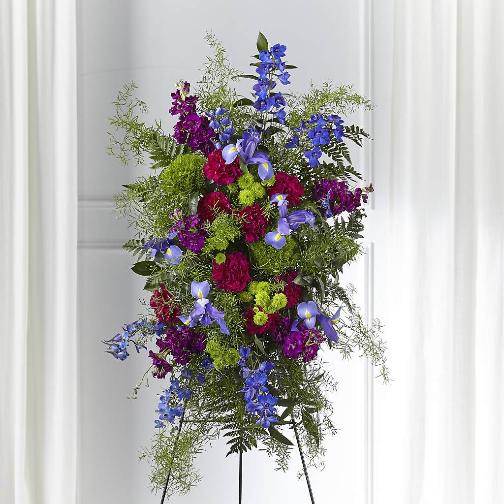 Heavenly Skies Standing Spray – Jen-mor Florist Inc, Dover DE