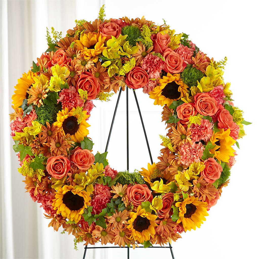 Autumnal Memories Wreath (Standard) – Jen-mor Florist Inc, Dover DE