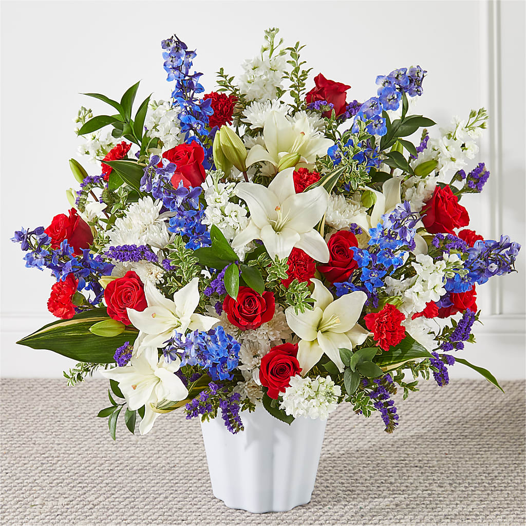 Consoled Floor Basket – Jen-mor Florist Inc, Dover DE