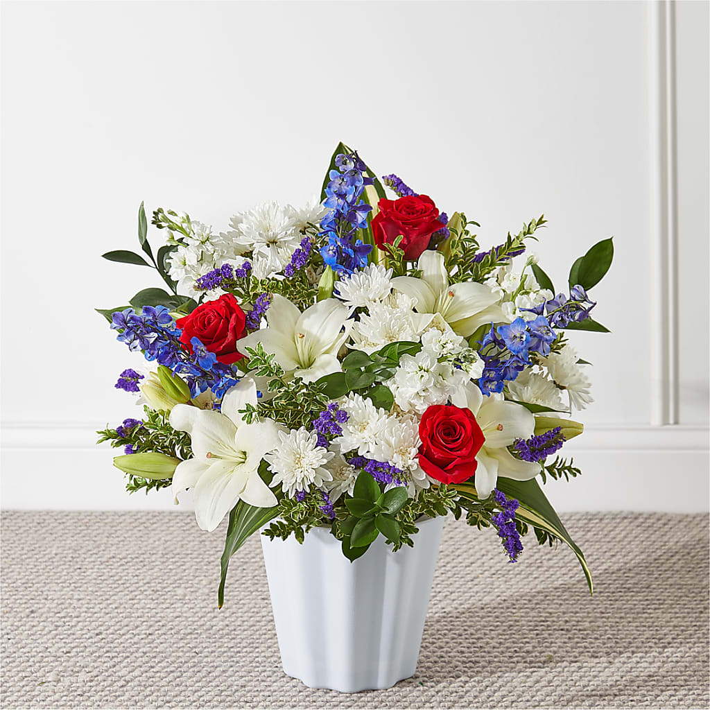 Consoled Floor Basket – Jen-mor Florist Inc, Dover DE