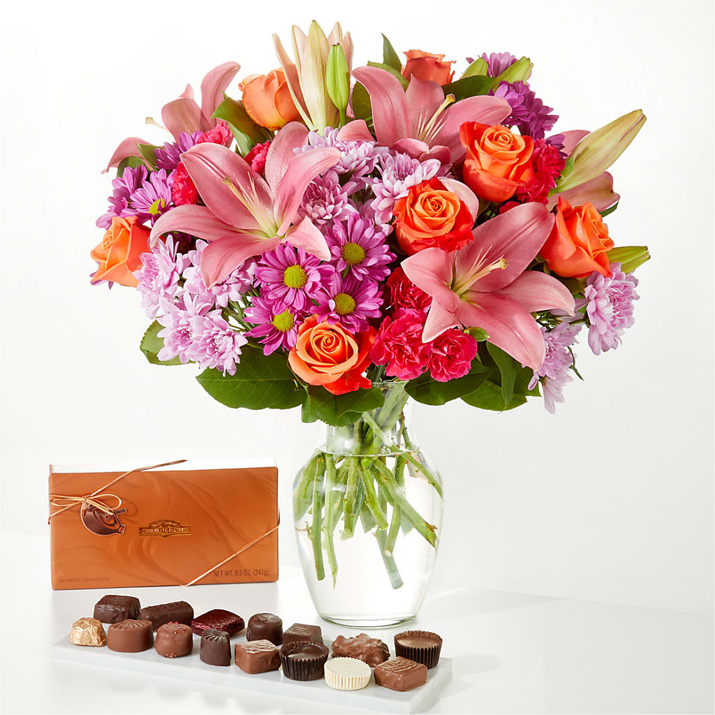One and Only Bouquet and Chocolate Bundle – Jen-mor Florist Inc, Dover DE