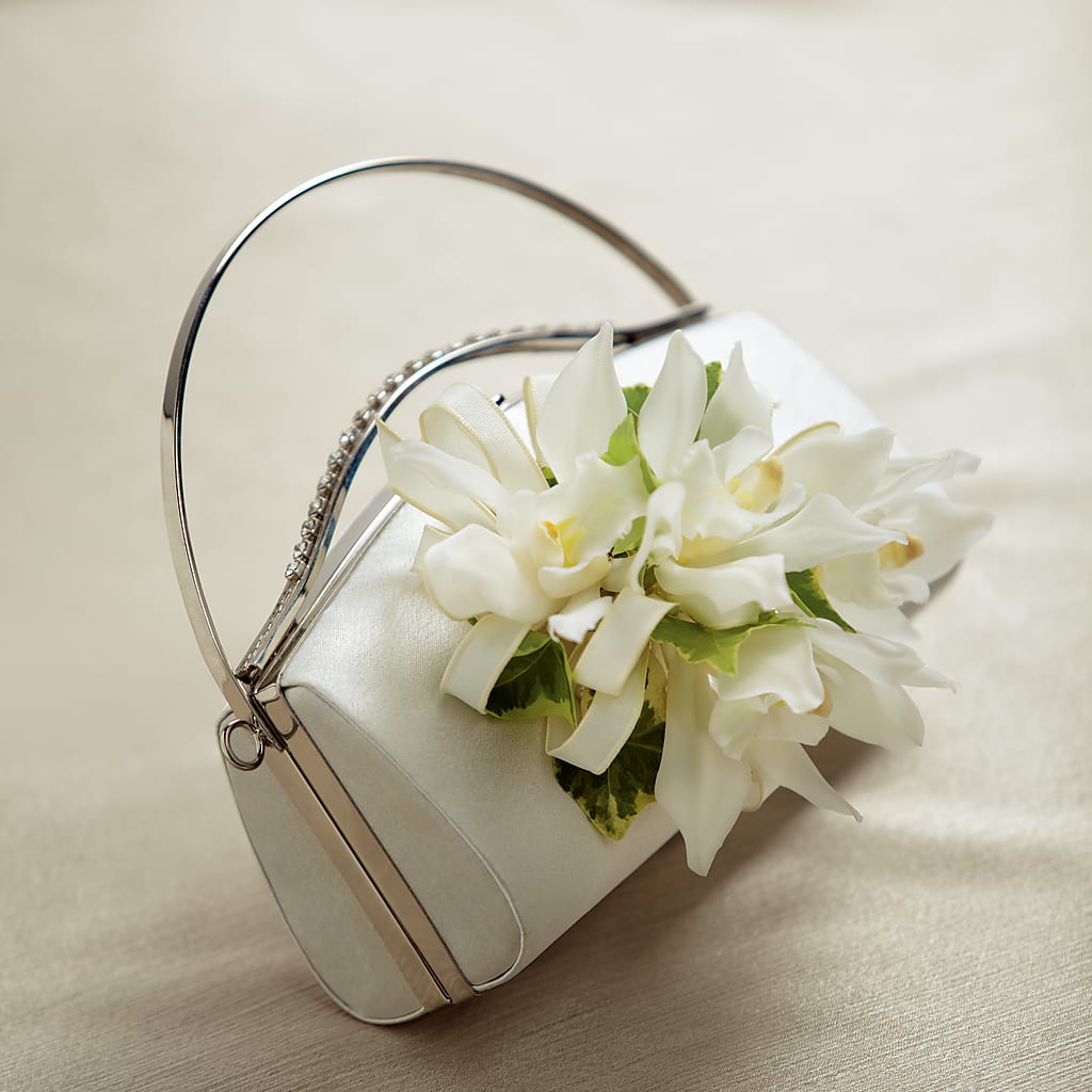 White Purse Decor – Jen-mor Florist Inc, Dover DE