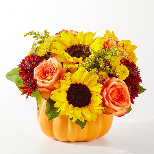 Golden Gourd Pumpkin Bouquet –  Jen-mor Florist Inc, Dover DE