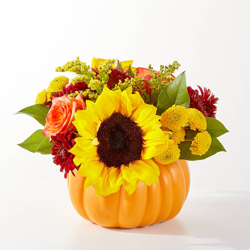 Golden Gourd Pumpkin Bouquet –  Jen-mor Florist Inc, Dover DE