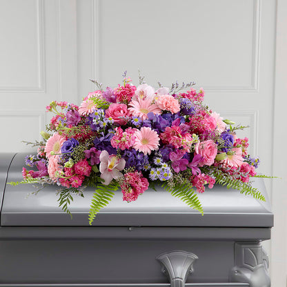 Glorious Garden Casket Spray –  Jen-mor Florist Inc, Dover DE